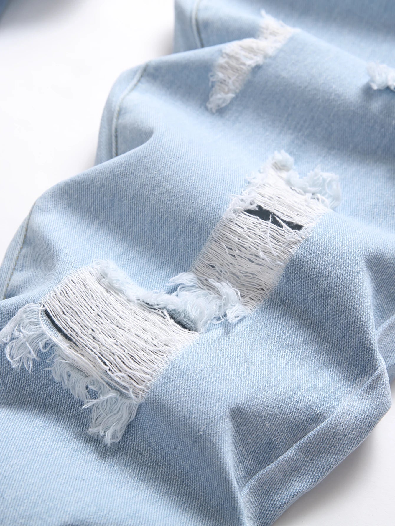 Pantalon Largo Vaqueros Desgastados