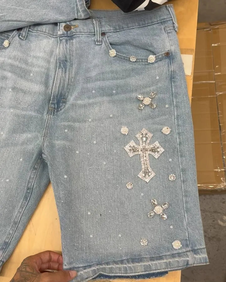 Bermudas Vaqueros Y2K